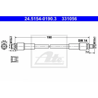 Flexible de frein ATE 24.5154-0190.3