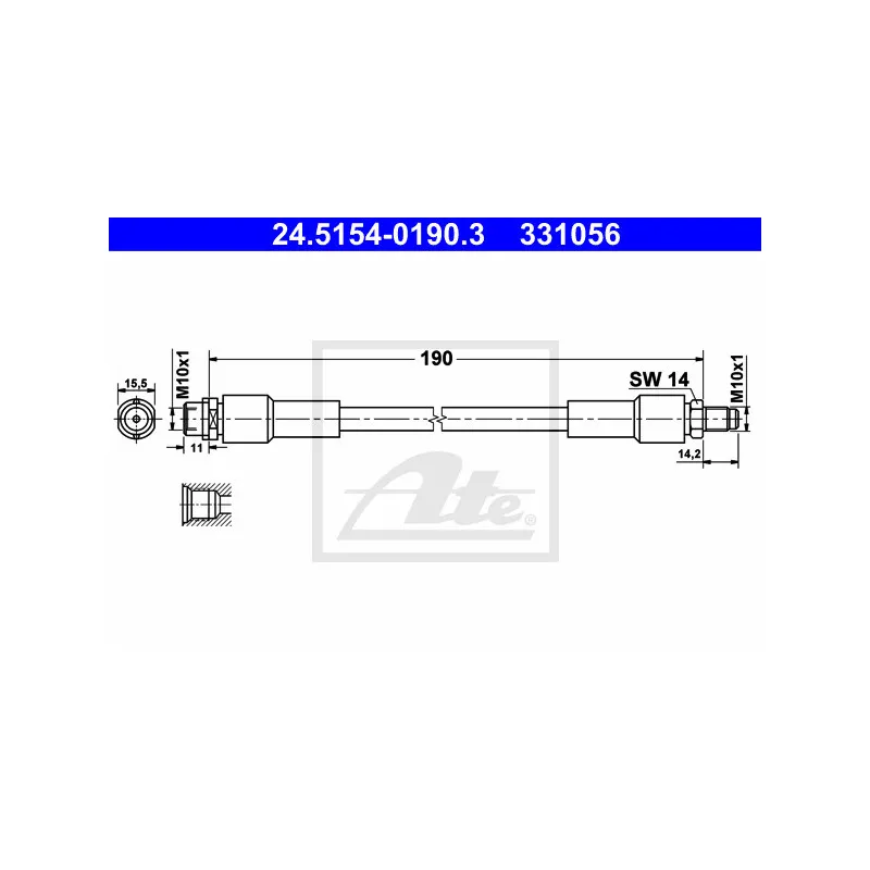 Flexible de frein ATE 24.5154-0190.3