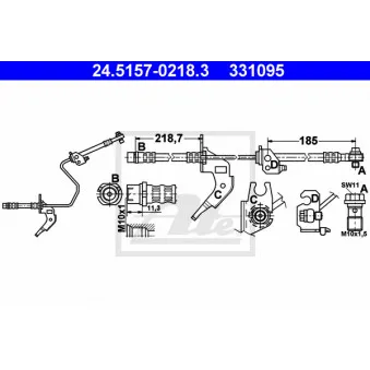 Flexible de frein ATE 24.5157-0218.3