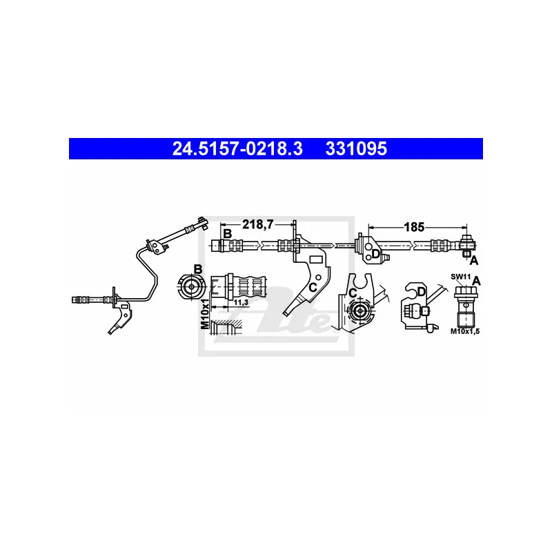 Flexible de frein ATE 24.5157-0218.3