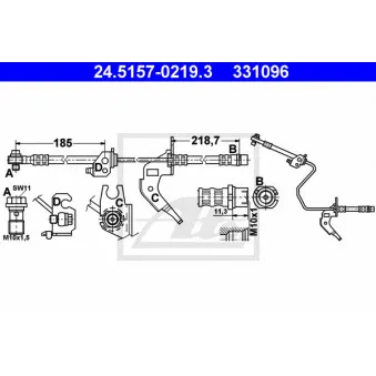 Flexible de frein ATE 24.5157-0219.3