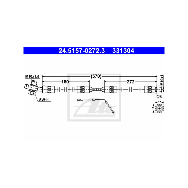 Flexible de frein ATE 24.5157-0272.3