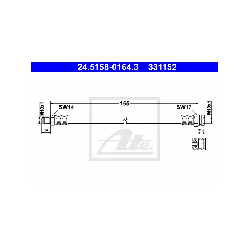 Flexible de frein ATE 24.5158-0164.3