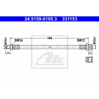 Flexible de frein ATE 24.5159-0195.3