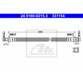 Flexible de frein ATE 24.5160-0215.3