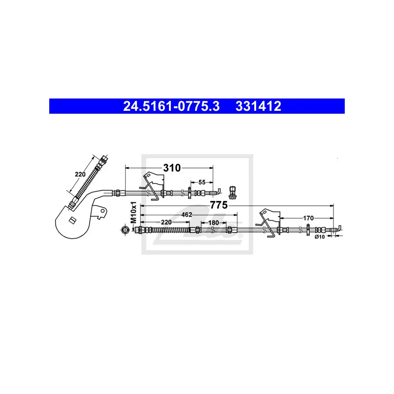 Flexible de frein ATE 24.5161-0775.3