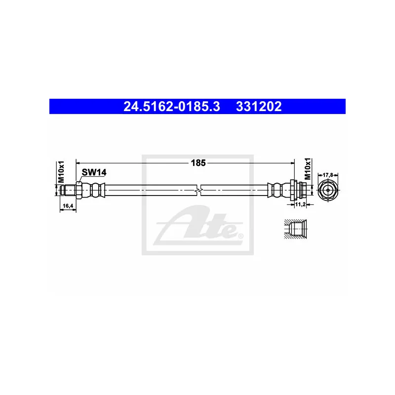 Flexible de frein ATE 24.5162-0185.3