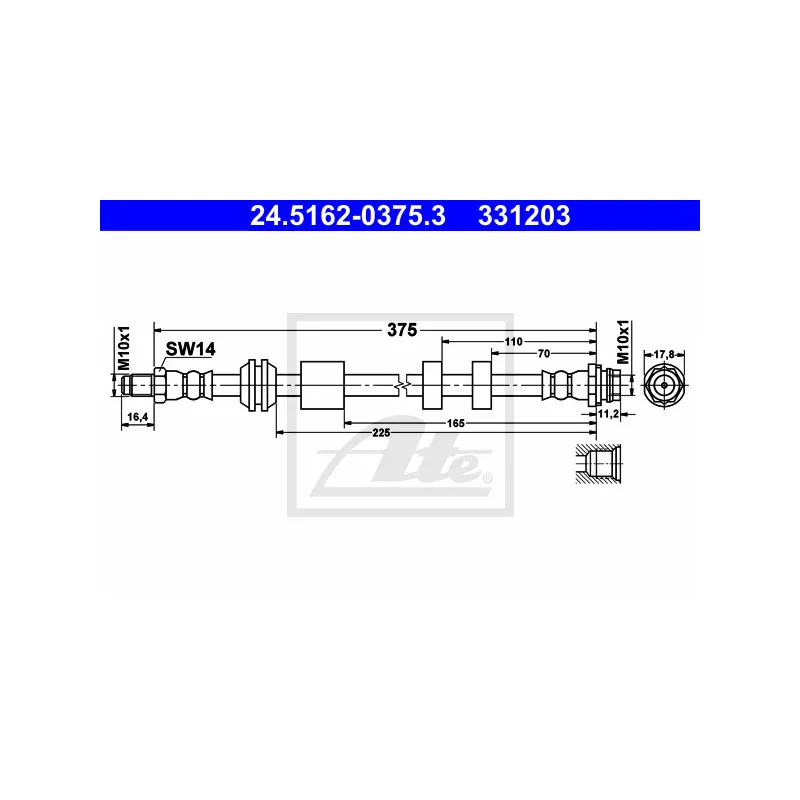 Flexible de frein ATE 24.5162-0375.3