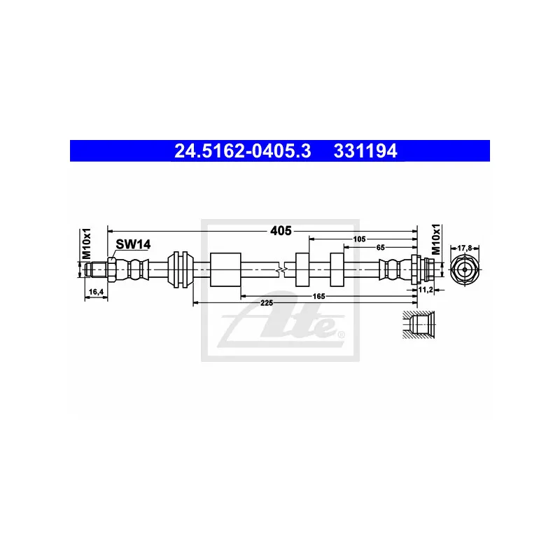 Flexible de frein ATE 24.5162-0405.3