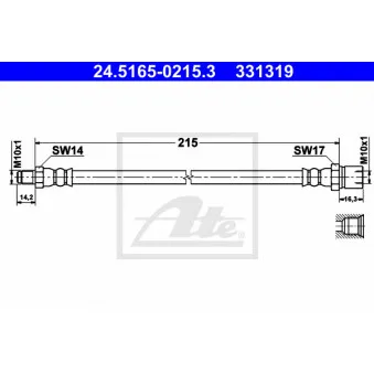 Flexible de frein ATE 24.5165-0215.3