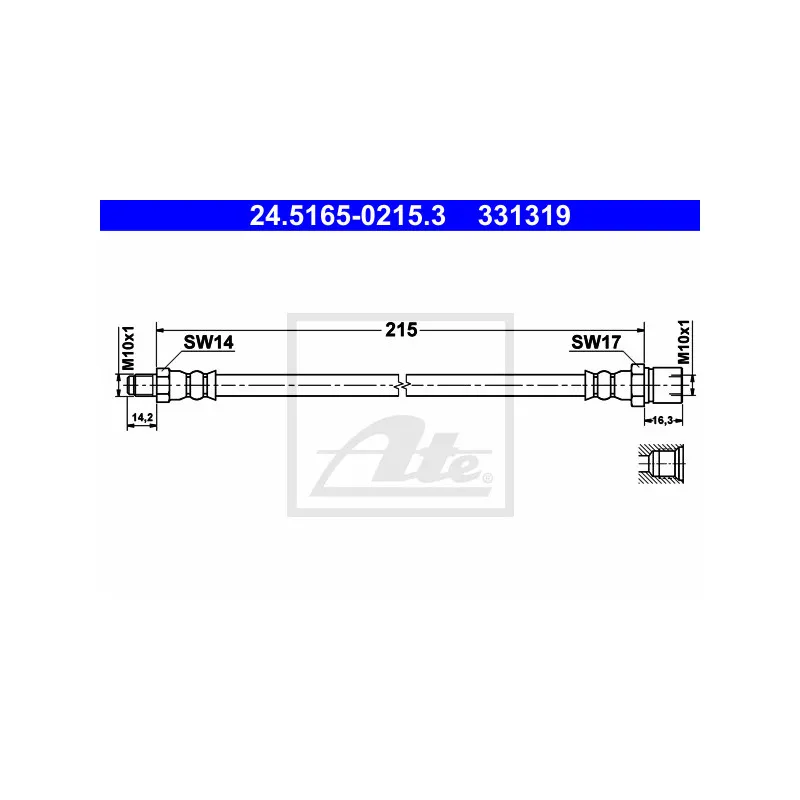Flexible de frein ATE 24.5165-0215.3