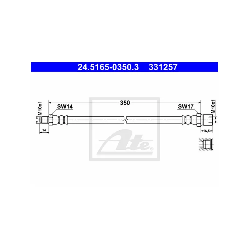 Flexible de frein ATE 24.5165-0350.3