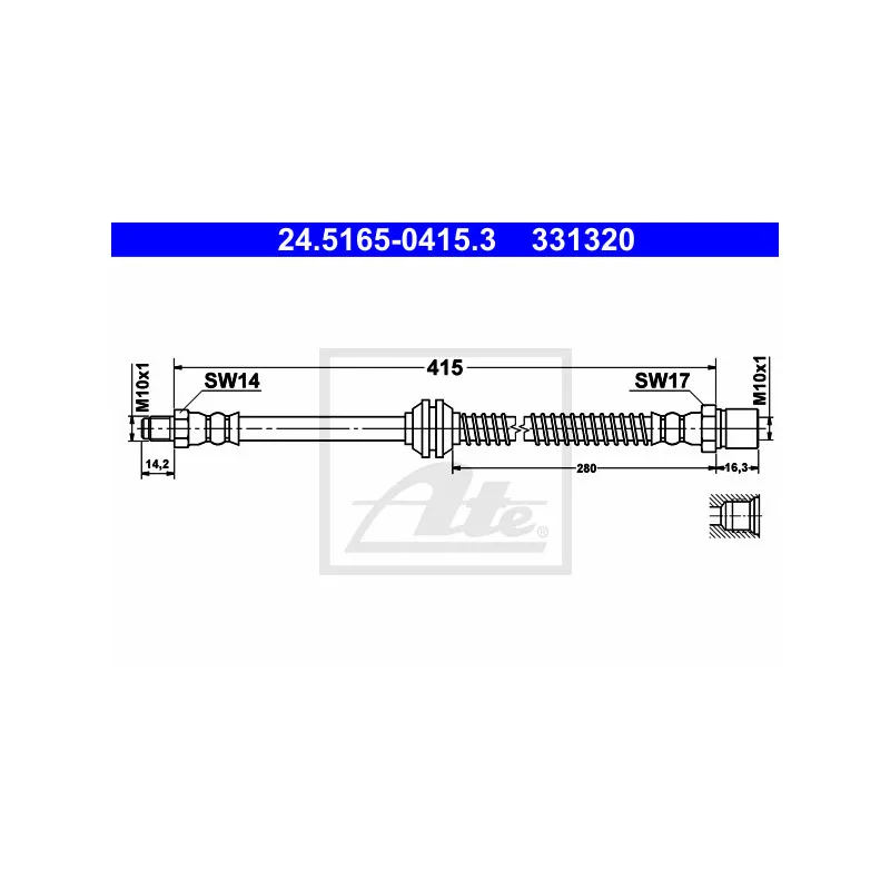 Flexible de frein ATE 24.5165-0415.3