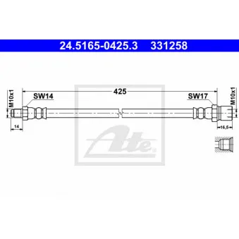 Flexible de frein ATE 24.5165-0425.3
