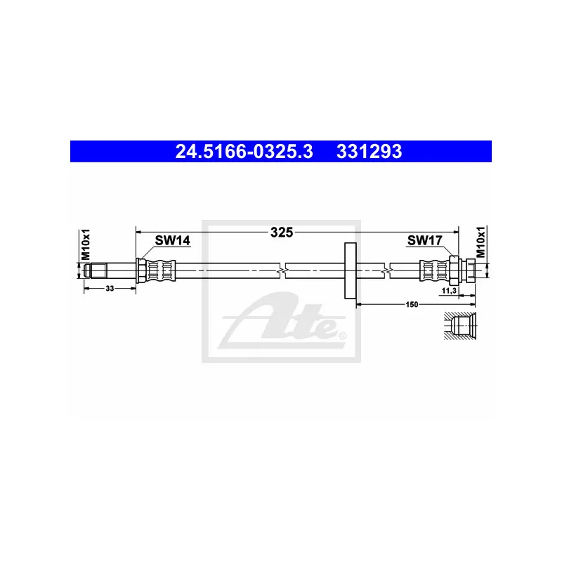 Flexible de frein ATE 24.5166-0325.3