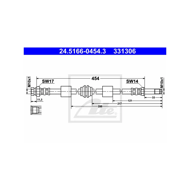 Flexible de frein ATE 24.5166-0454.3