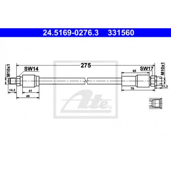 Flexible de frein ATE 24.5169-0276.3