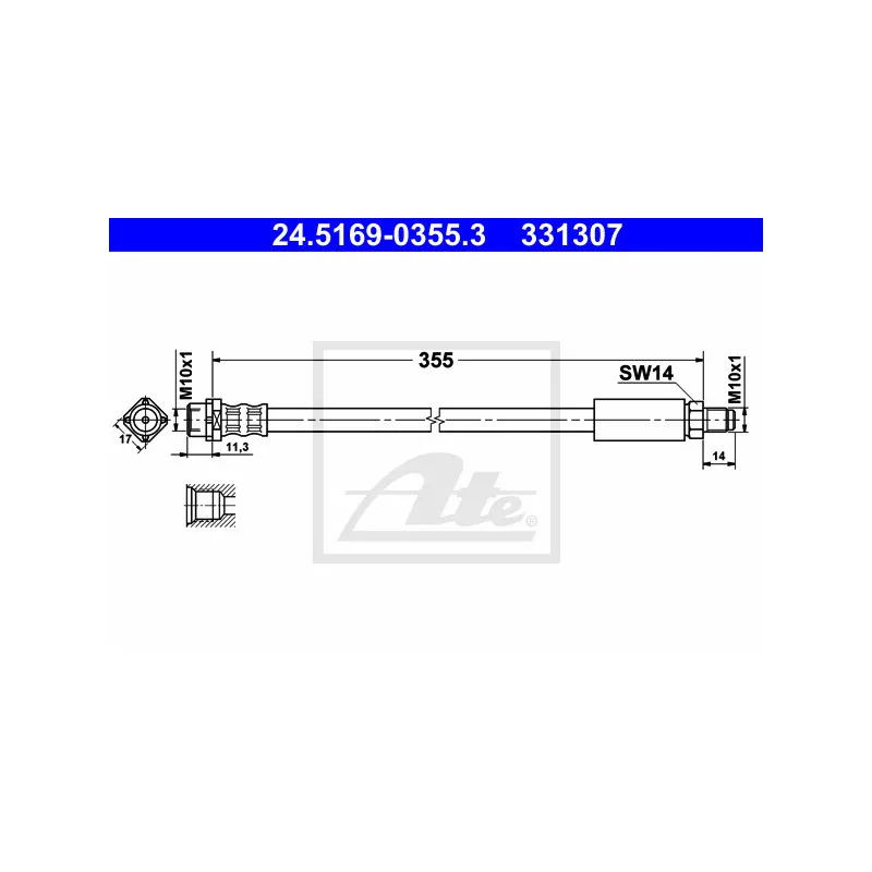 Flexible de frein ATE 24.5169-0355.3