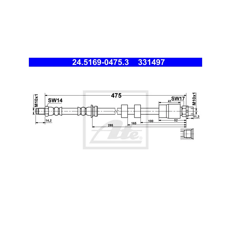 Flexible de frein ATE 24.5169-0475.3