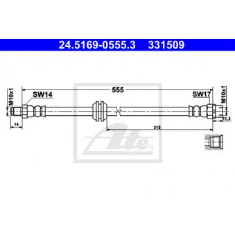 Flexible de frein ATE 24.5169-0555.3