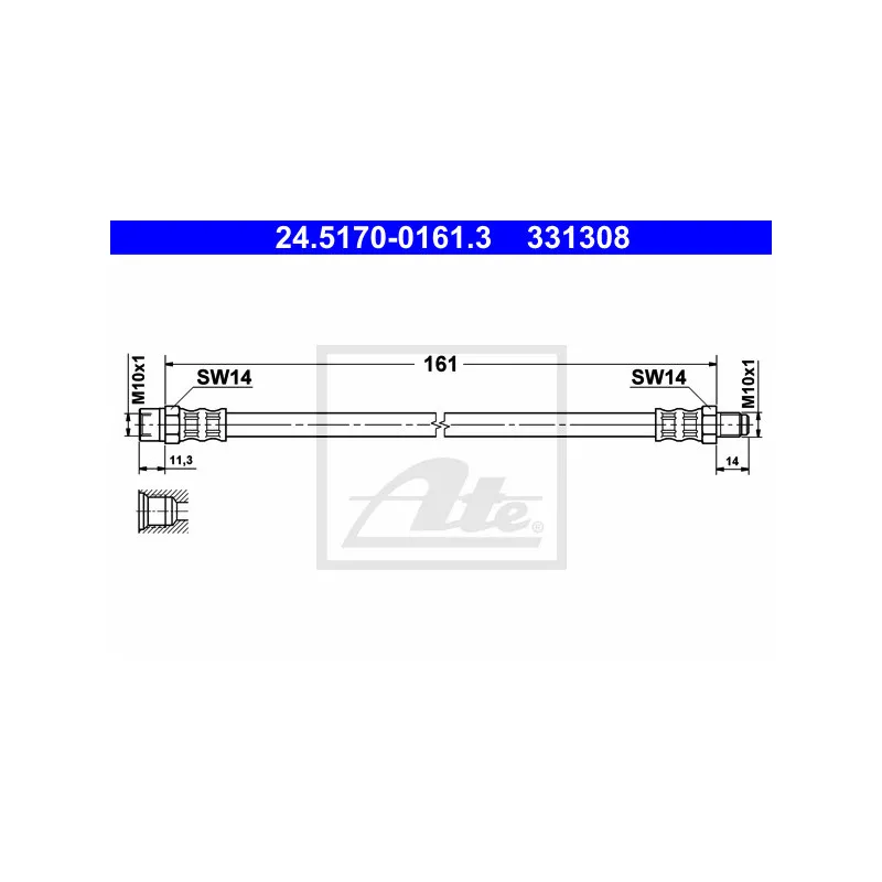Flexible de frein ATE 24.5170-0161.3
