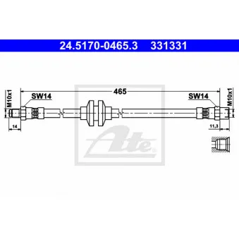 Flexible de frein ATE 24.5170-0465.3