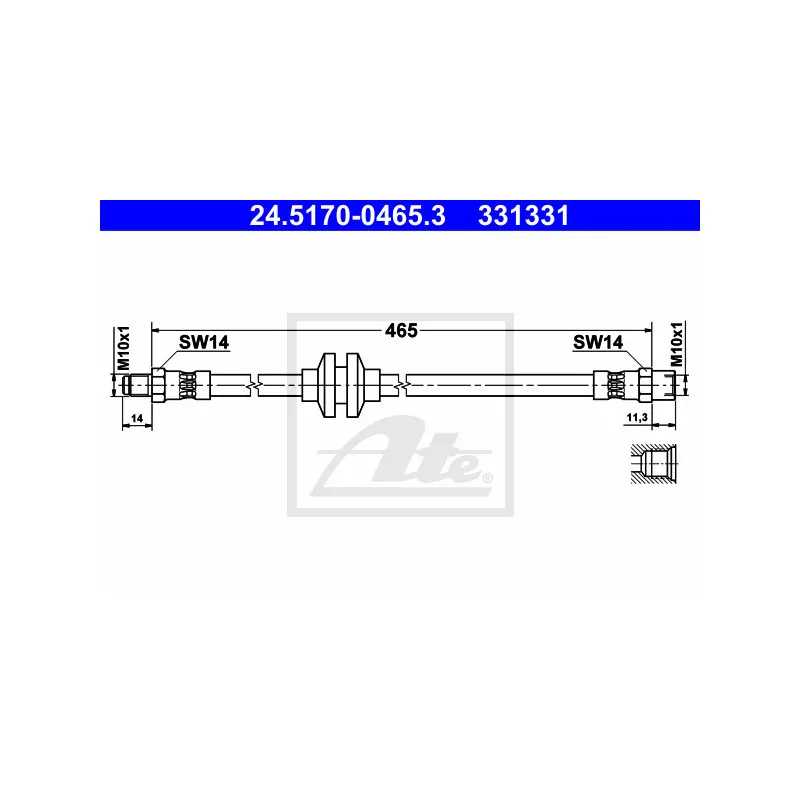 Flexible de frein ATE 24.5170-0465.3