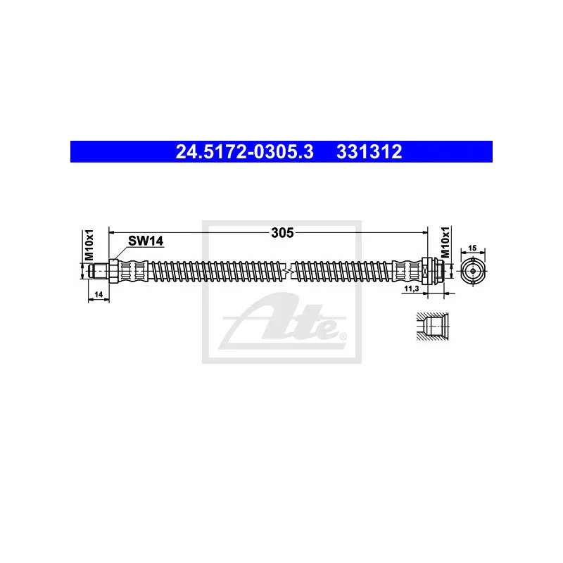 Flexible de frein ATE 24.5172-0305.3