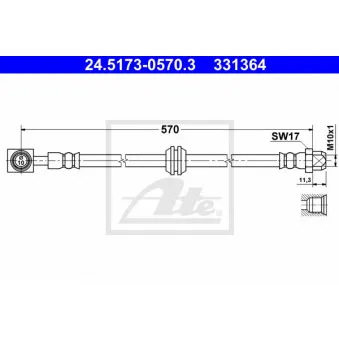 Flexible de frein ATE 24.5173-0570.3