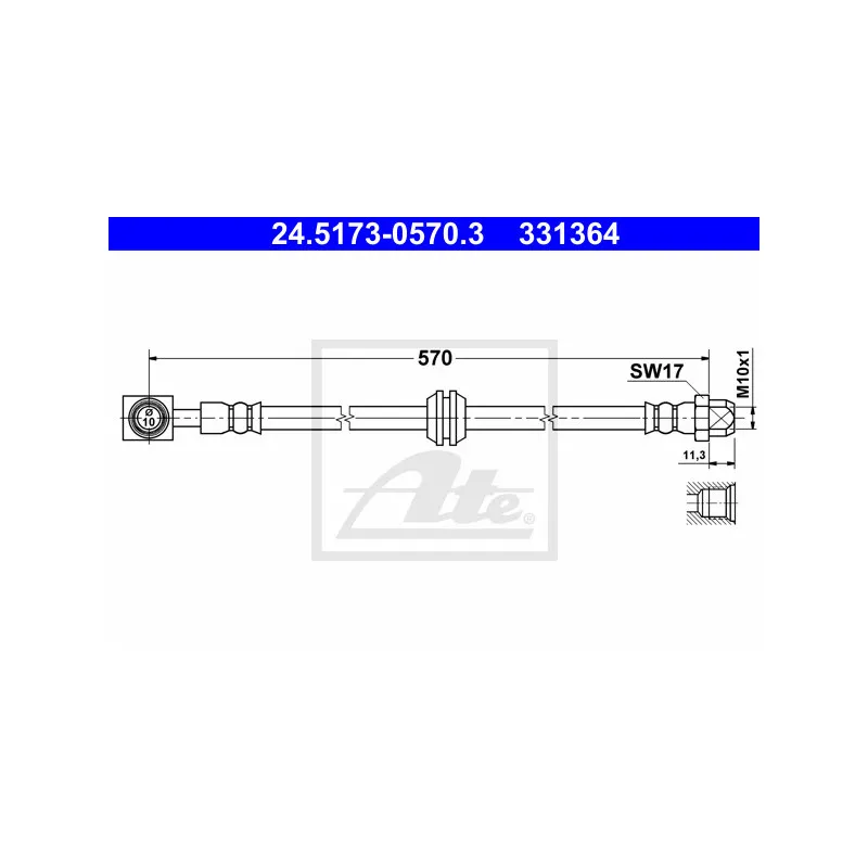 Flexible de frein ATE 24.5173-0570.3