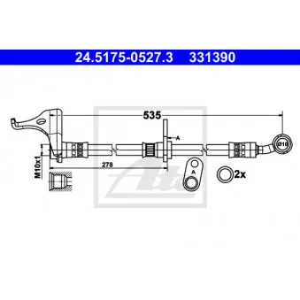 Flexible de frein ATE 24.5175-0527.3