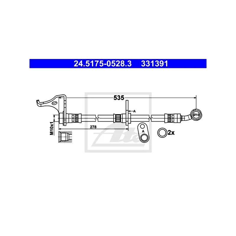 Flexible de frein ATE 24.5175-0528.3