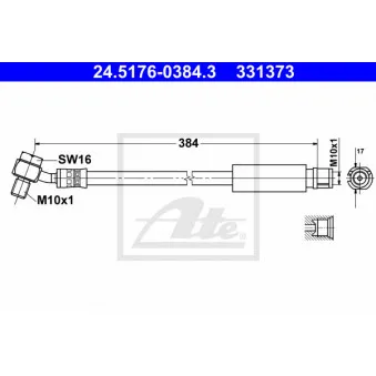 Flexible de frein ATE 24.5176-0384.3