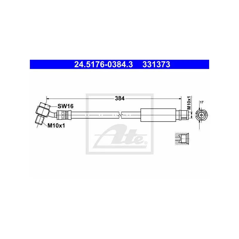 Flexible de frein ATE 24.5176-0384.3