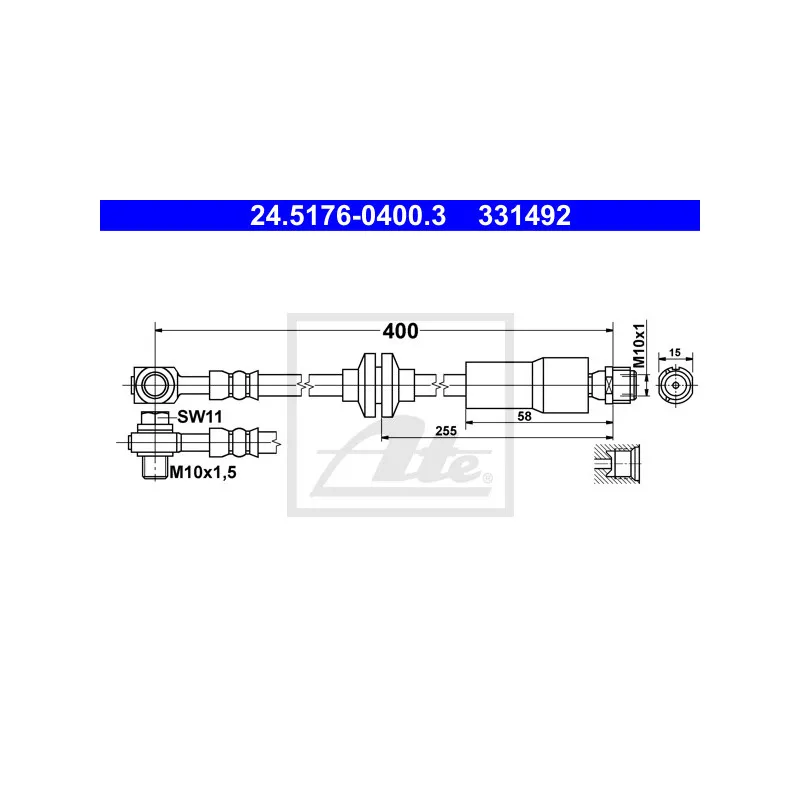 Flexible de frein ATE 24.5176-0400.3