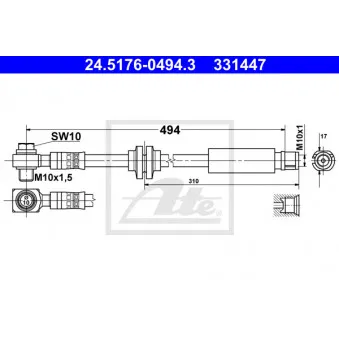 Flexible de frein ATE 24.5176-0494.3