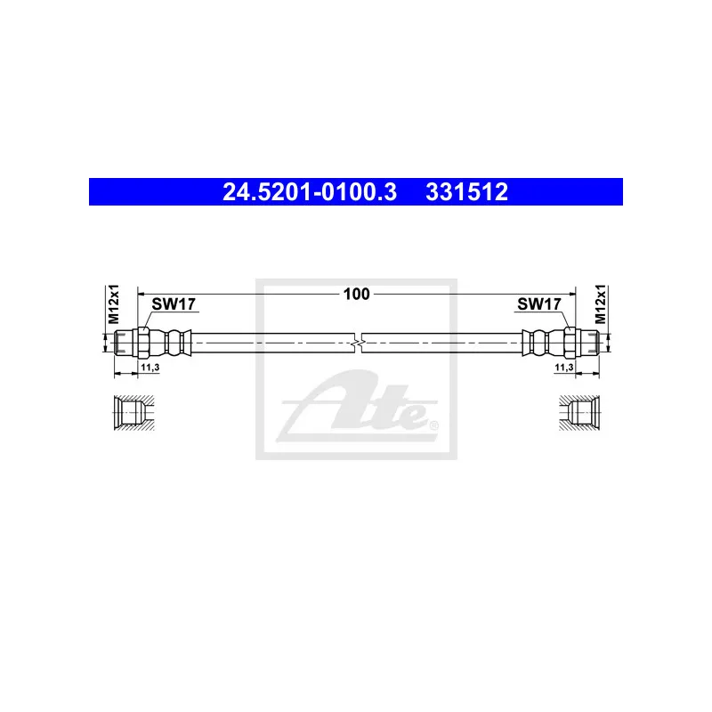 Flexible de frein ATE 24.5201-0100.3