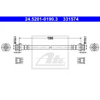 Flexible de frein ATE 24.5201-0190.3