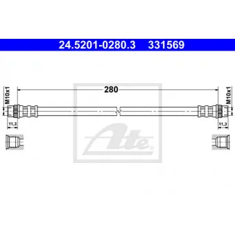 Flexible de frein ATE 24.5201-0280.3