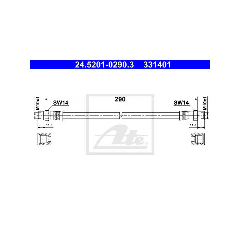 Flexible de frein ATE 24.5201-0290.3
