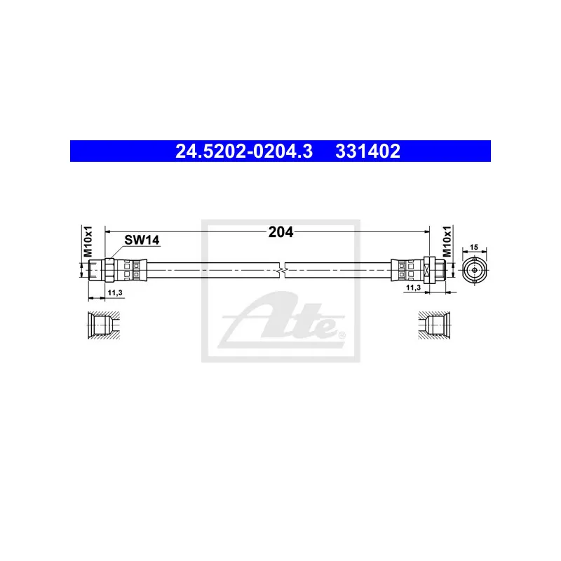 Flexible de frein ATE 24.5202-0204.3