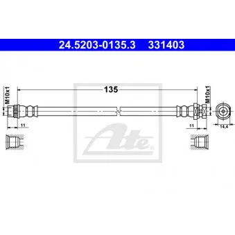 Flexible de frein ATE 24.5203-0135.3