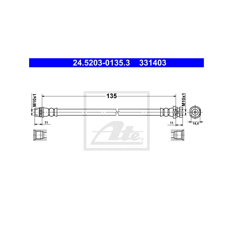 Flexible de frein ATE 24.5203-0135.3