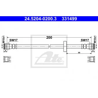 Flexible de frein ATE 24.5204-0200.3