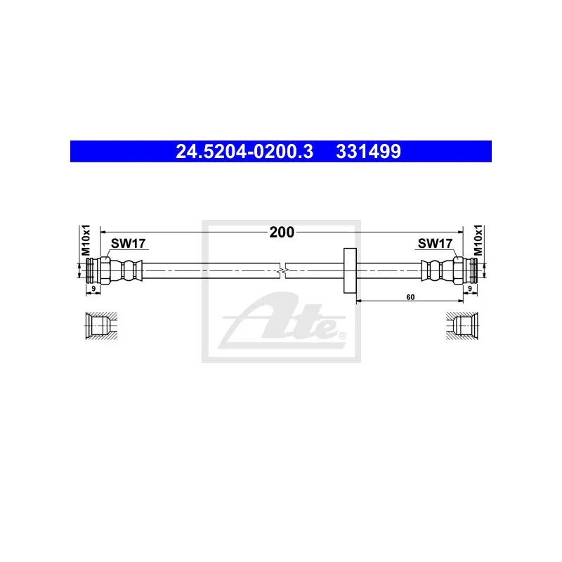 Flexible de frein ATE 24.5204-0200.3