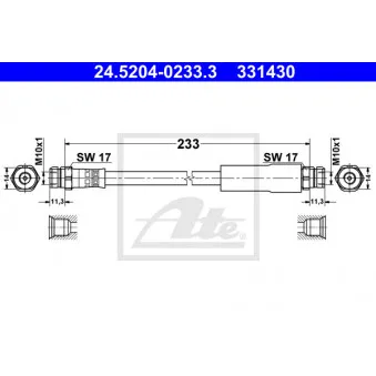 Flexible de frein ATE 24.5204-0233.3