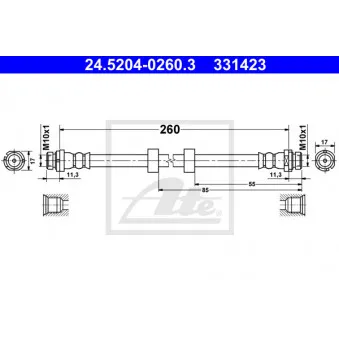 Flexible de frein ATE 24.5204-0260.3