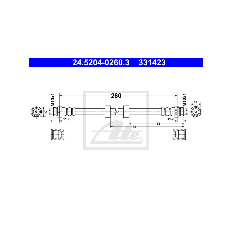 Flexible de frein ATE 24.5204-0260.3