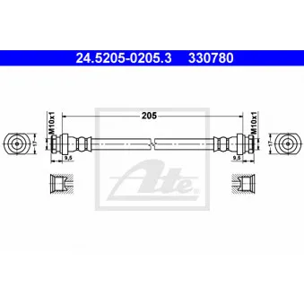 Flexible de frein ATE 24.5205-0205.3