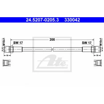 Flexible de frein ATE 24.5207-0205.3